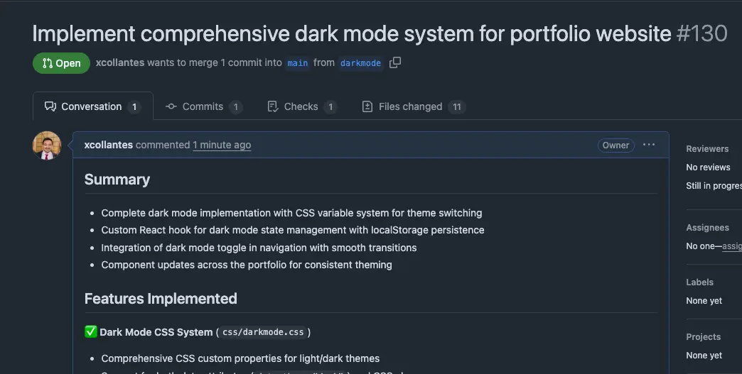 Darkmode PR
